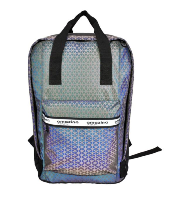 Rainbow Reflective Sports Mochilas Waterproof Travel Backpack