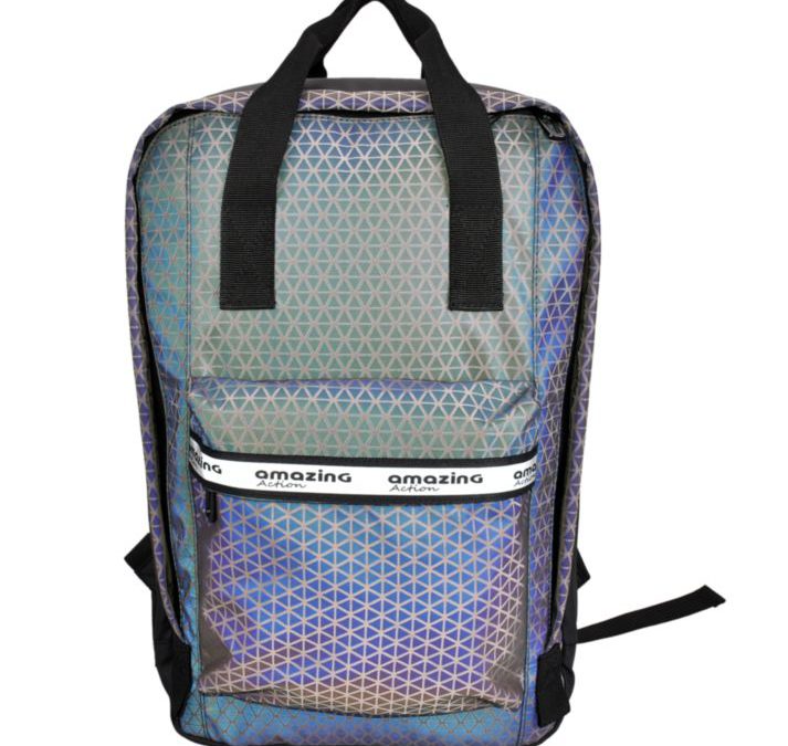 Rainbow Reflective Sports Mochilas Waterproof Travel Backpack